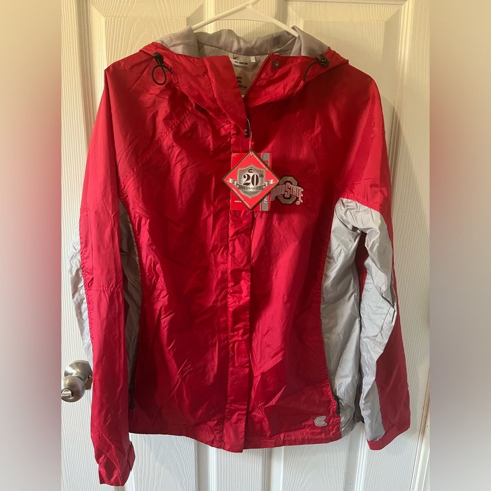 The Ohio State Colosseum Women's Red and Gray Jacket
